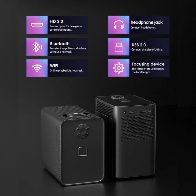 Projetor Portátil Hongtop S30Max Android 10 Wi-fi Bluetooth - Foto 3