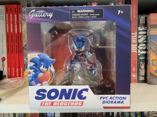 Boneco Sonic The Hedgehog - Gallery Diorama - Diamond Select Toys