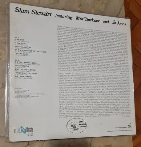 Disco LP Vinil Slam Sterwart com Milt Buckner e Jo Jones - Foto 3