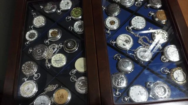 Coleção De Relógios De Bolso Banhados A Prata - Foto 4