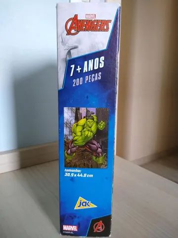 Quebra-Cabeça Hulk Vingadores 200 Peças - Foto 4