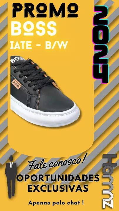 TÊNIS CASUAL BS IATE - PRETO/BRANCO masculino esportivo confort - Foto 4