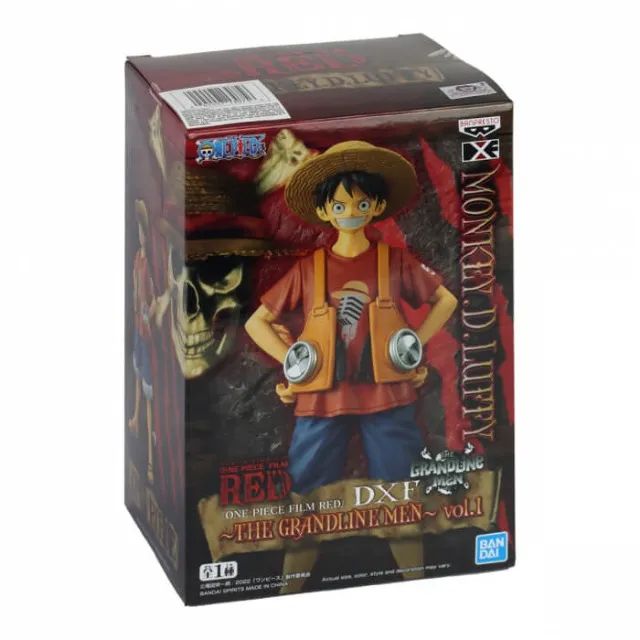 Boneco Action Figure One Piece Film Red Monkey D. Luffy DXF The Grandline Men Banpresto - Foto 3