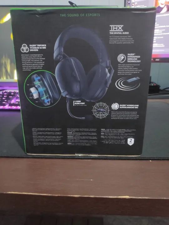 Headset Sem Fio Razer BlackShark V2 Pro - Foto 2