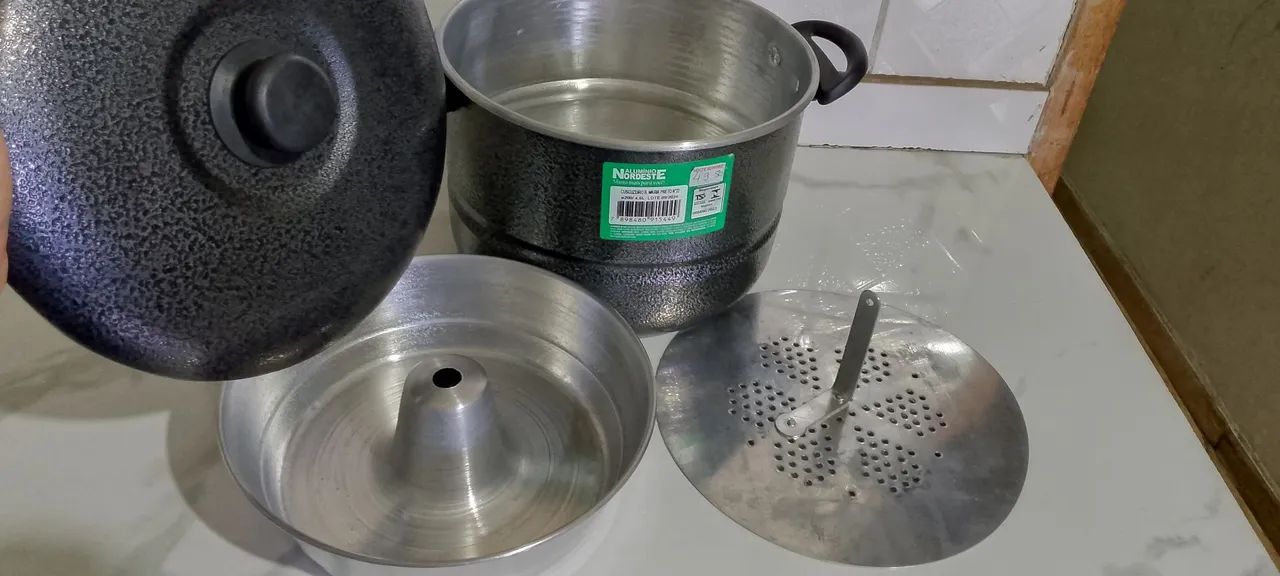 Cuscuzeira banho maria 3 em 1 - Foto 4