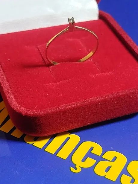 Solitário Debutante Namoro Noivado Anel 15 Anos  Brilhantes 1 mm Peso 0.90 Grama - Foto 4