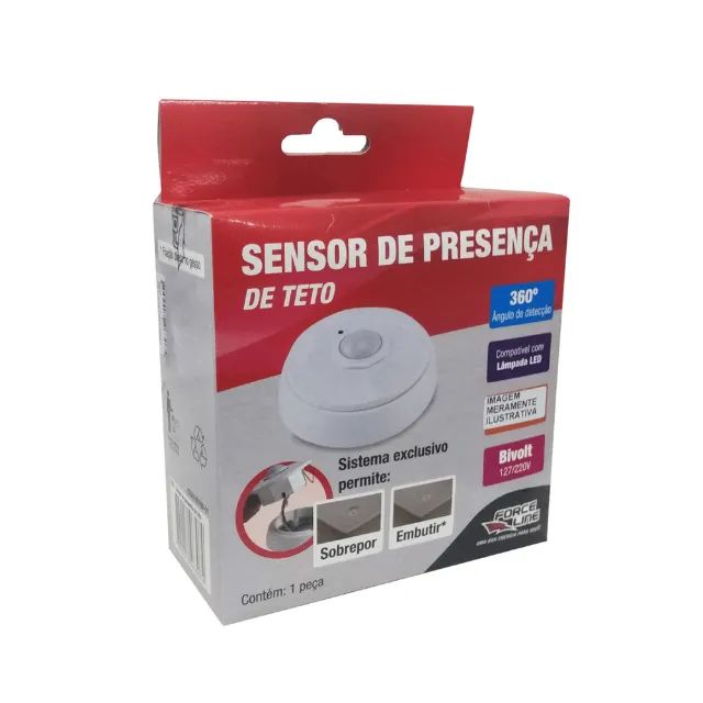 Sensor De Presença Para Teto Force Line - 6307 - Foto 3