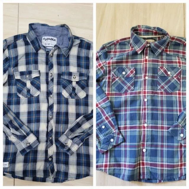 Lote de 8 Camisas Manga Longa p/Menino  - Foto 6