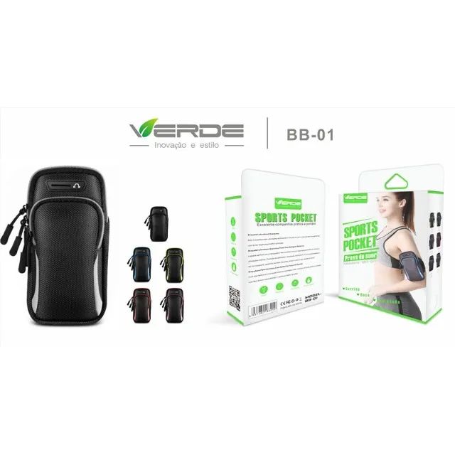 Pochete Pocket De Braço Prova De Suor Bb-01 Verde