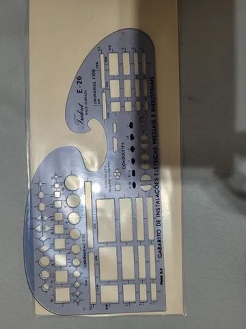 Gabarito Trident modelo E 26 para projetos de eletricidade e elétrica - Foto 3