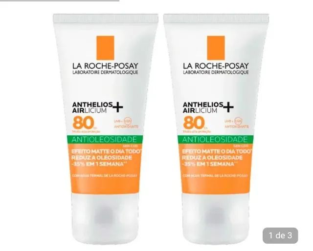 La Roche-Posay Anthelios Airlicium+ Kit com 2 Unidades - Protetor Solar Facial FPS80 - 40g