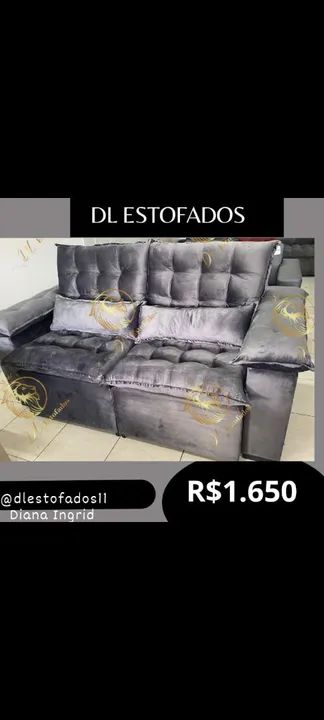 Sofá Retrátil reclinável diretamente da fábrica várias cores disponíveis  - Foto 3