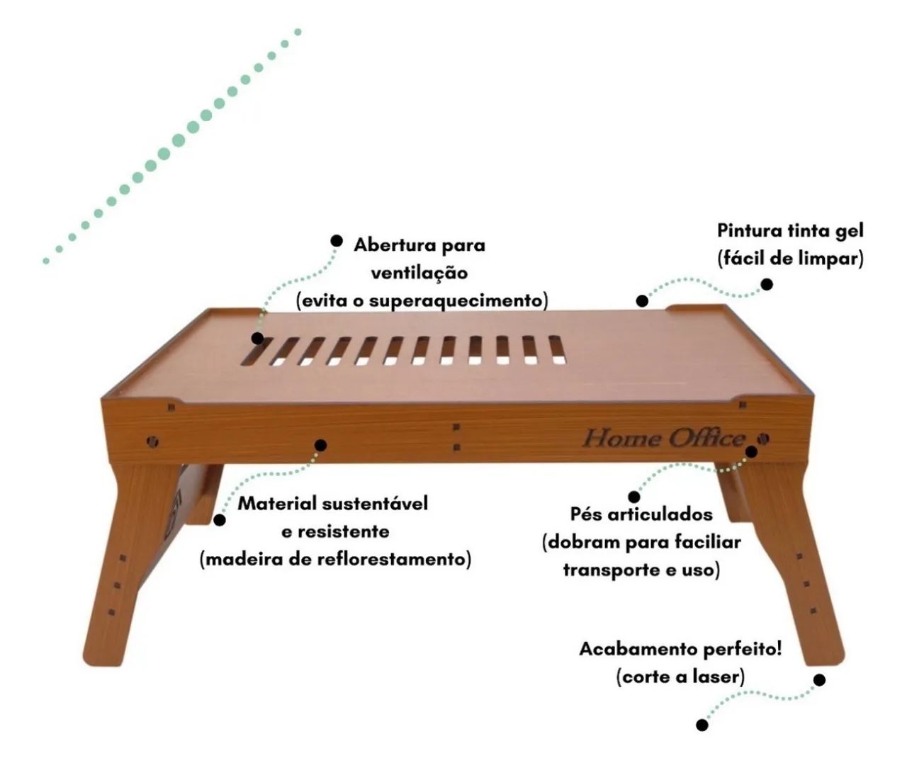 Suporte Apoio Dobrável para Notebook 
