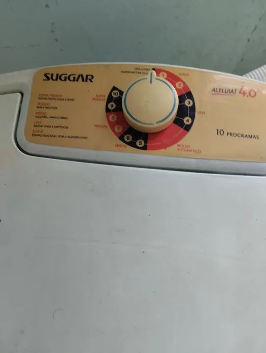 Máquina de Lavar( tanquinho) Suggar Aleluia 4.0 - 10 Programas.