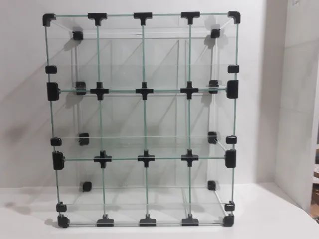 Baleiro comercial vidro modulado 20 x 45 x 40 - 1w módulos