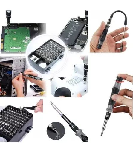 Kit ferramentas 115 Chaves precisão LUATEK LWJ-107 notebook tablet celular  - Foto 3