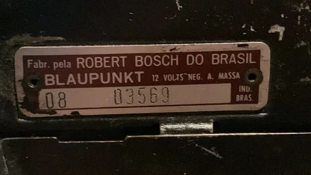 Radio Original VW Volksline Bosch Blaupunkt Década 70 Variant Brasília TL Passat - Foto 3