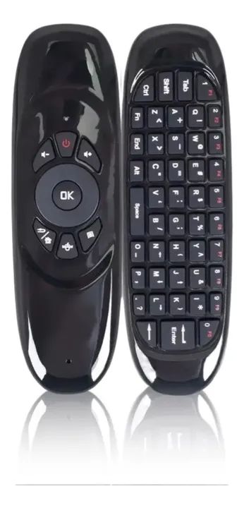 Mini Teclado Sem Fio Mouse Touch Tv Wireless Com Luz Air Mouse Controle Tv Notebook Pc - Foto 2