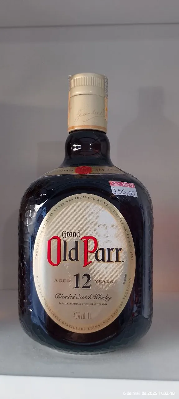 Whisky Old Parr 12 anos - 1 Litro