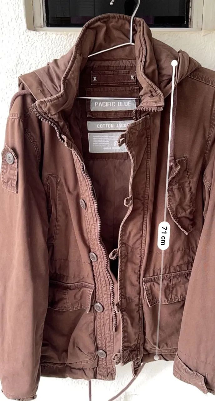 JAQUETA SARJA MARRON PACIFIC BLUE - Foto 3