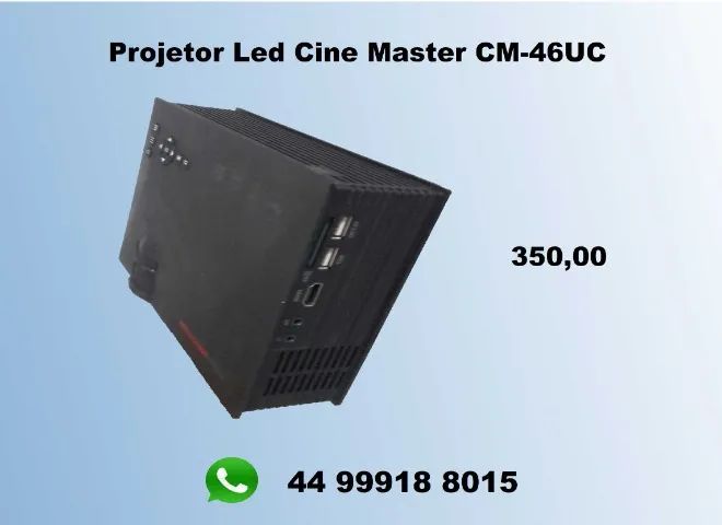 Projetor Cine Master - Ideal para Filmes e Séries a Noite - Foto 5