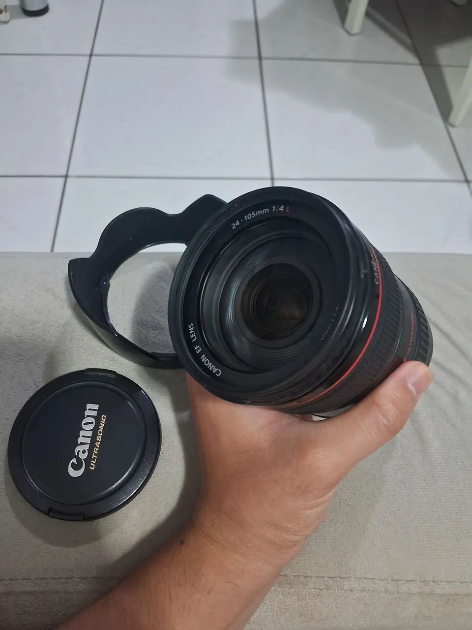 Lente Canon EF 24-105mm f/4L IS USM +SD card 32gb - Foto 3