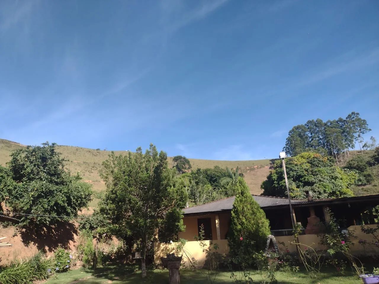 Sítio com casa e área verde em região tranquila