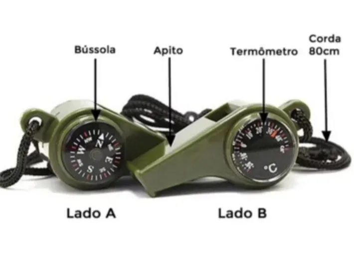 Apito Multifuncional para Camping e Aventura