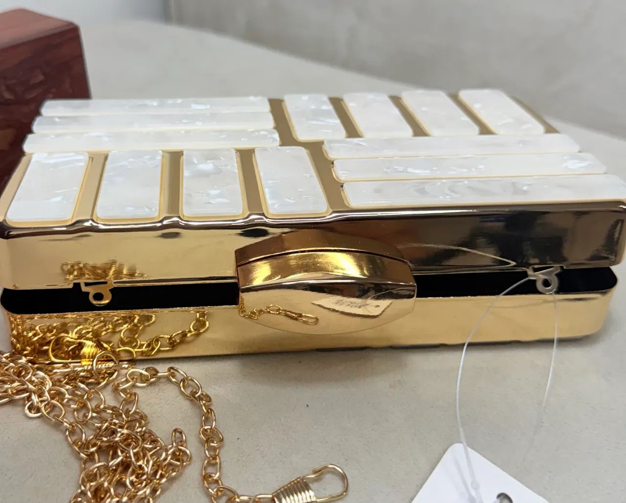 Bolsa Clutch Madrepérola NOVA!! - Foto 2