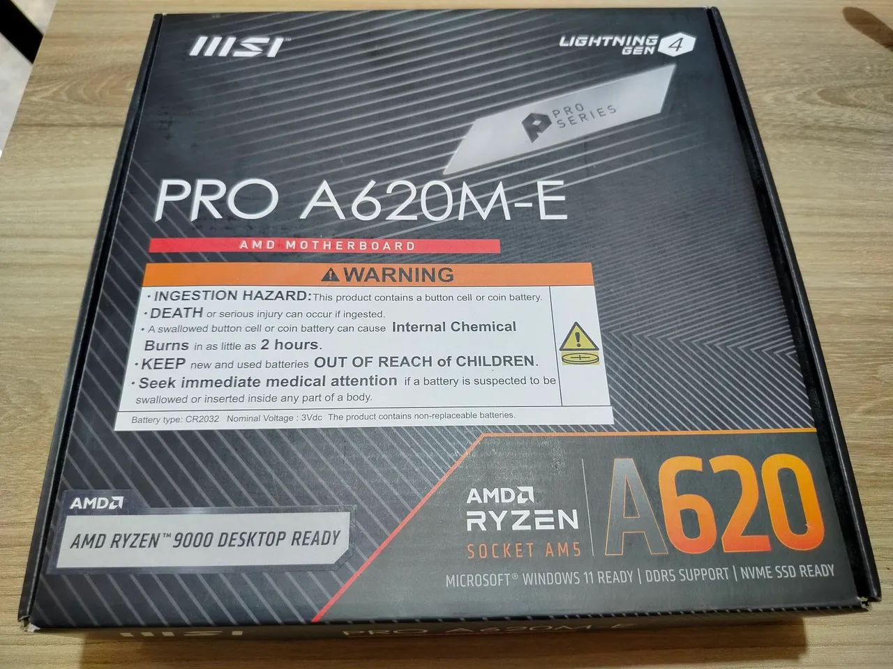 Placa mãe MSI A620M-E + coolerbox original AMD 