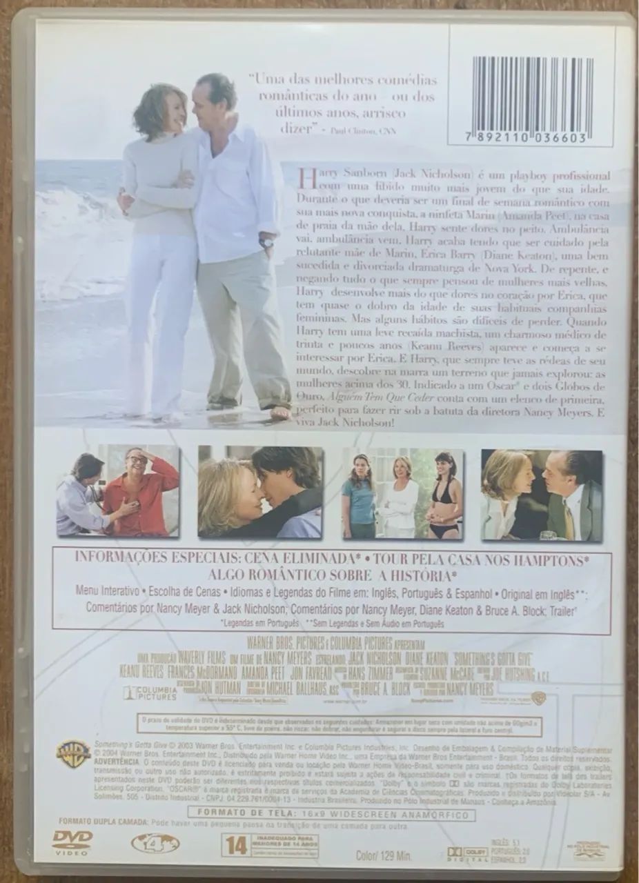 DVD - Alguém Tem Que Ceder (Something's Gotta Give) - Foto 3