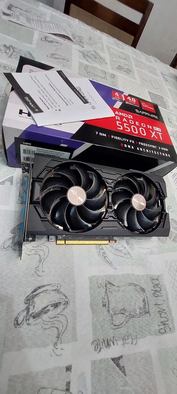 Placa de Vídeo RX 5500 XT 4gb