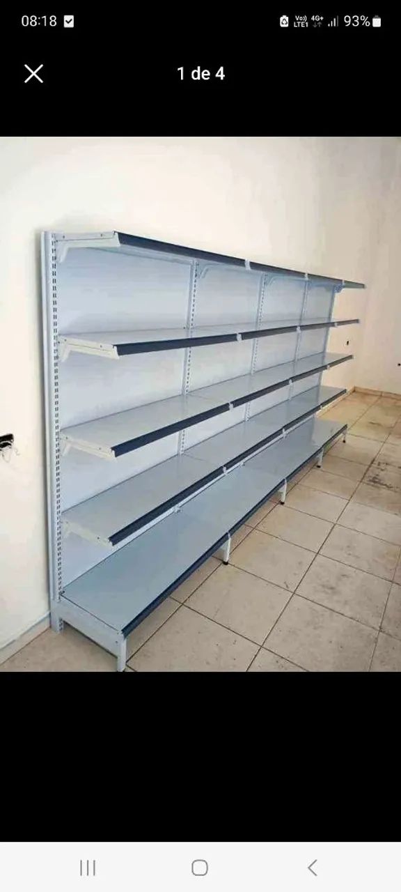 Gôndolas de parede 1,70 cm de altura.( Novas ) - Foto 5