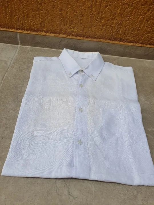Camisa Manga Curta Linho