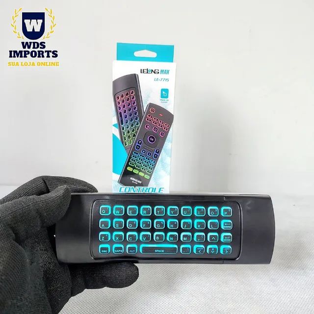 Controle Remoto Air Mouse com Sensor e Teclado - Foto 2