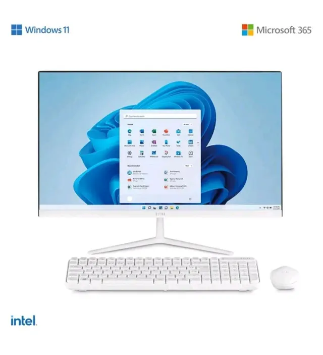 All in One Windows 11 Branco Ultra UB830 Intel Celeron 4GB 120GB SSD 23,8" + Microsoft365