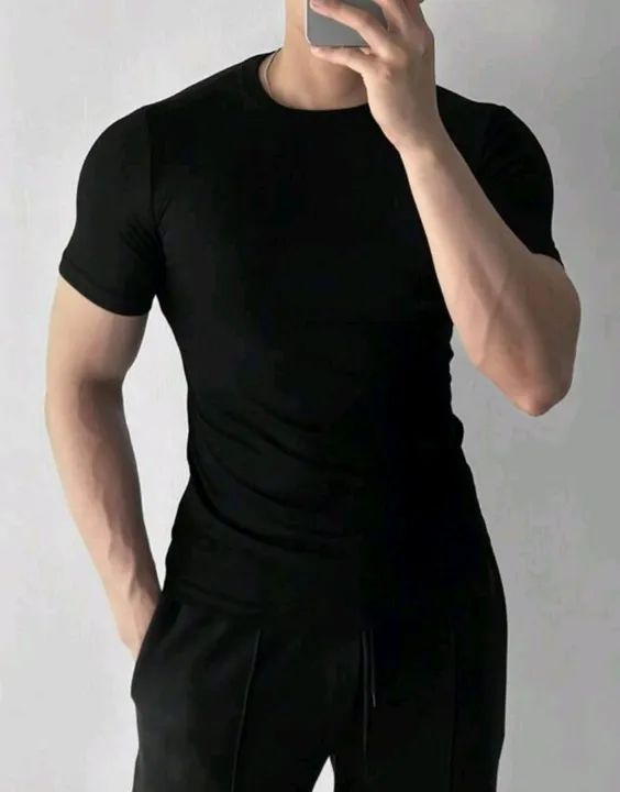 Camisas Canelada Americana Preta 