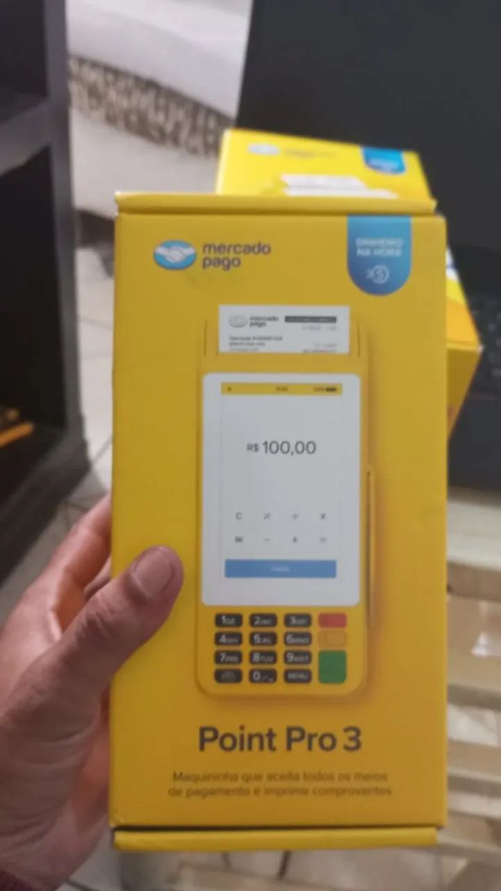Maquininha Point Pro 3 Mercado Pago - Nova Lacrada + Garantia - Foto 2