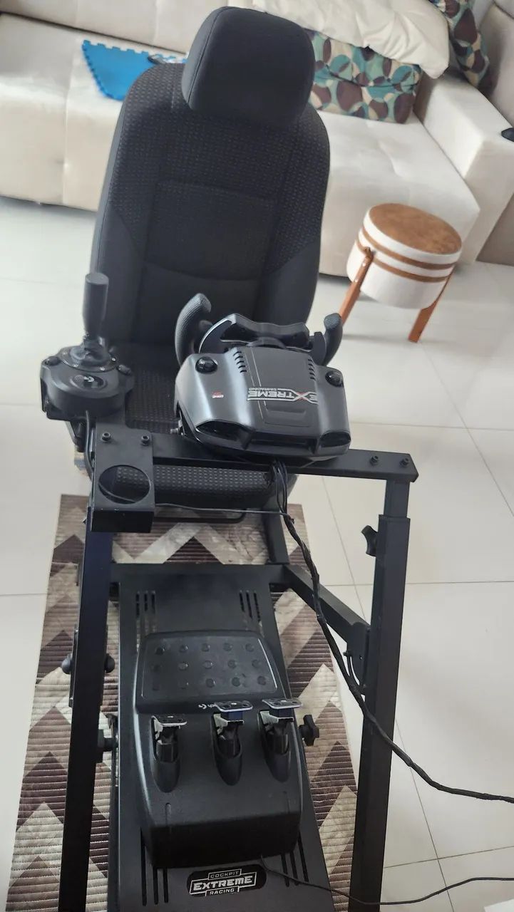 Simulador Extreme Racing Volante cockpit completo