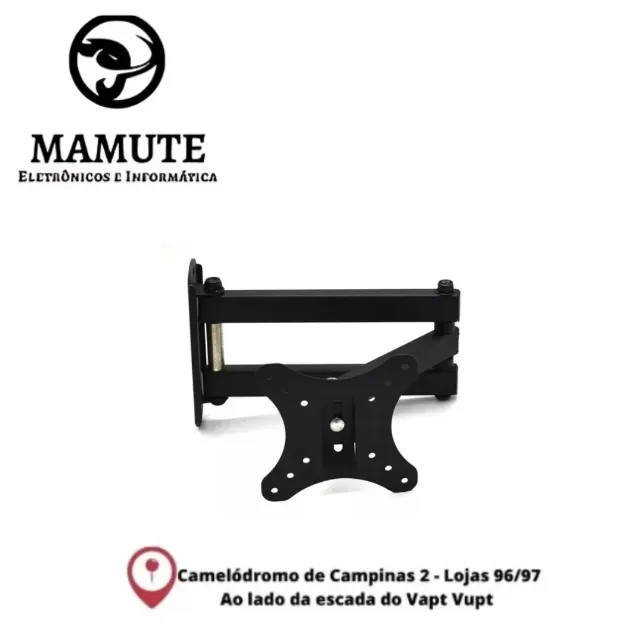 Suporte Tv Monitor Bi-articulado Tv Led Lcd De 14 Até 24