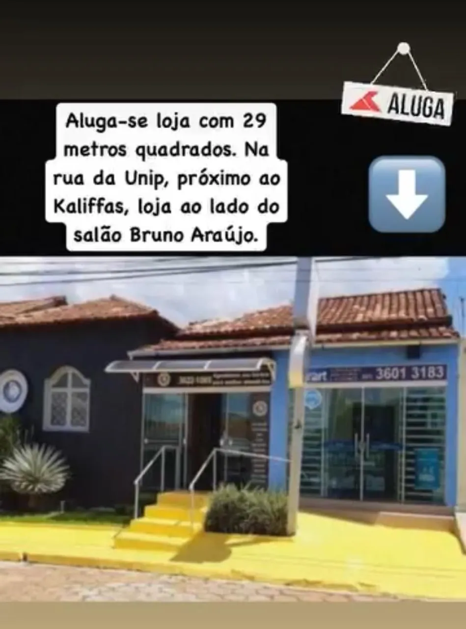 Aluga sala comercial centro Luziânia 
