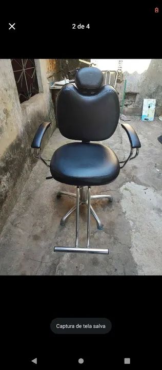 Cadeira de barbeiro reclinável 
