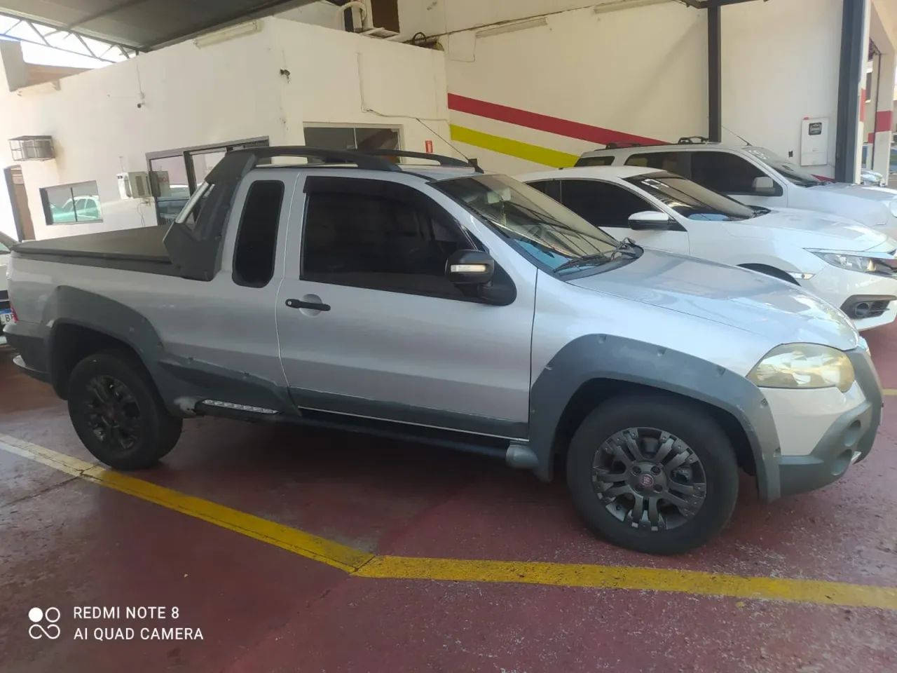FIAT STRADA 1.8 MPI ADVENTURE CE 8V FLEX 2P MANUAL PRATA 2009 - Foto 2