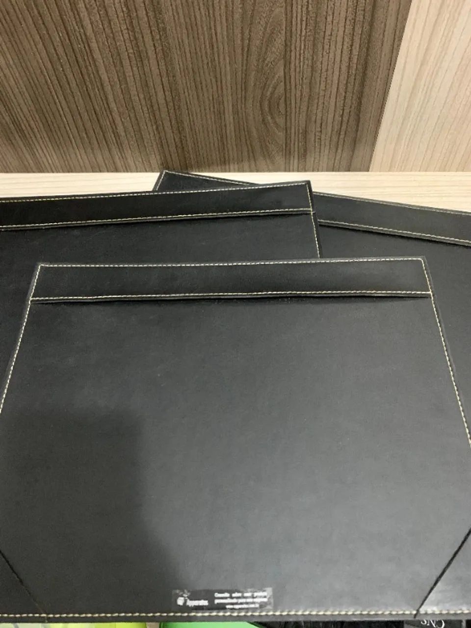 4 Pranchetas em couro  Costura Diferenciada A4 Preto- Apparatos  - Foto 4