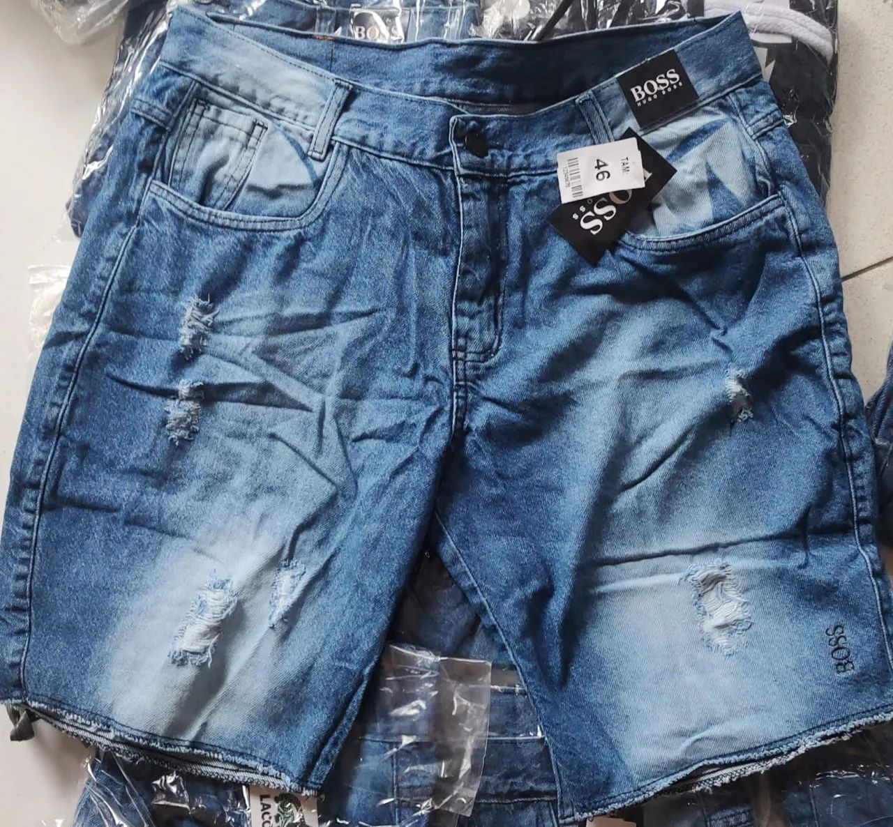 Bermuda jeans com cordão e sem cordão Premium  - Foto 5
