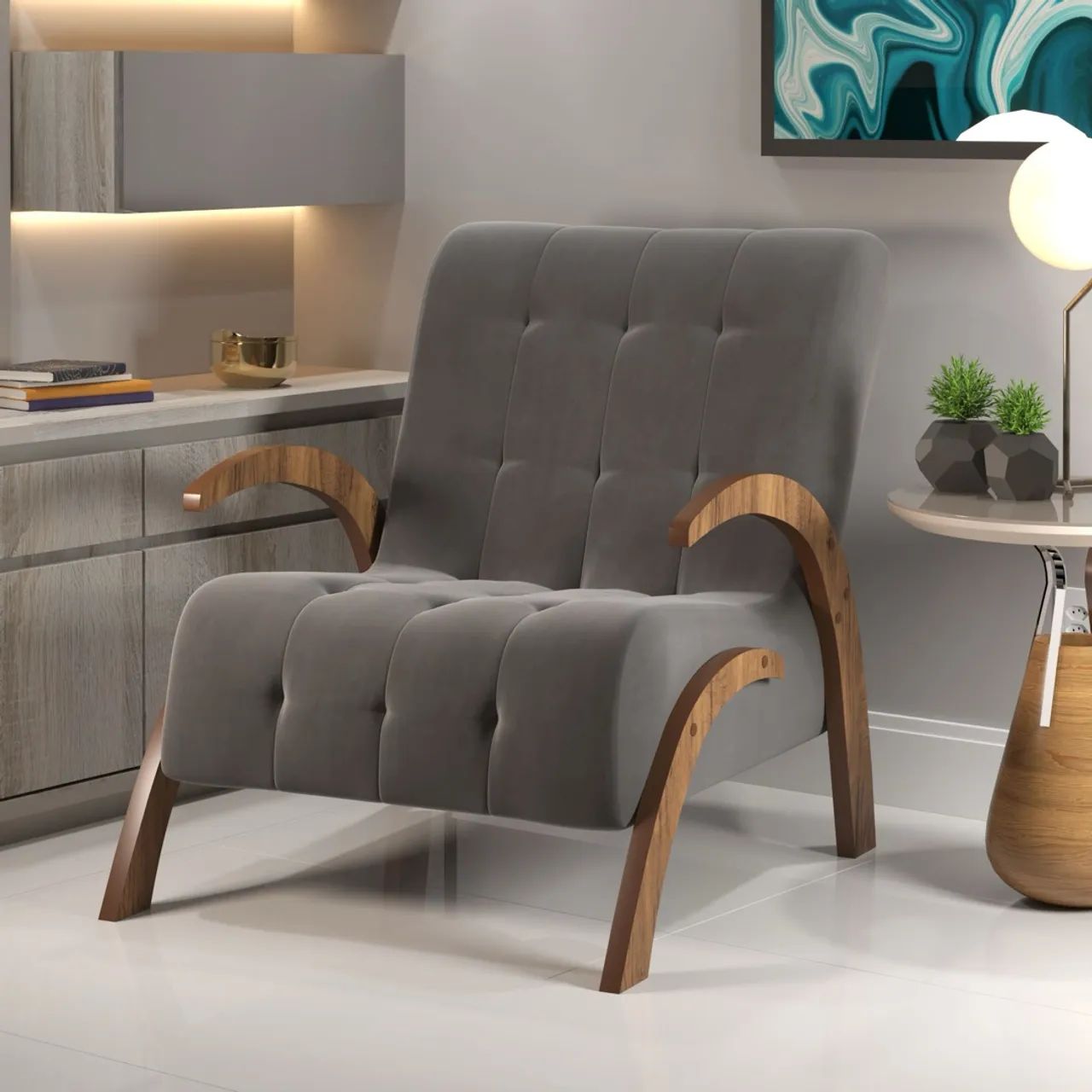 Poltrona Decorativa Bombom s87 - Foto 2