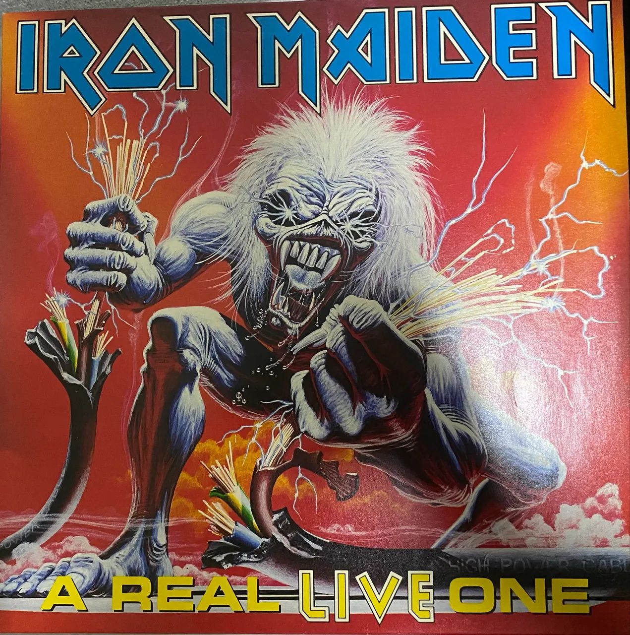 Lp Iron maiden - A real live one . Disco fora de catálogo 