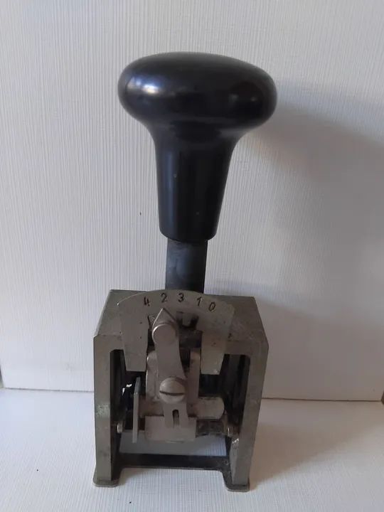 Carimbo numerador antigo  - Foto 2