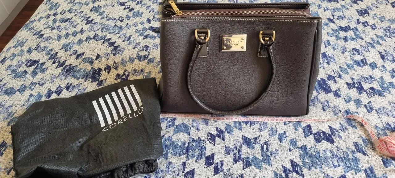bolsa nunca usada de couro 2 alças corello - Foto 5