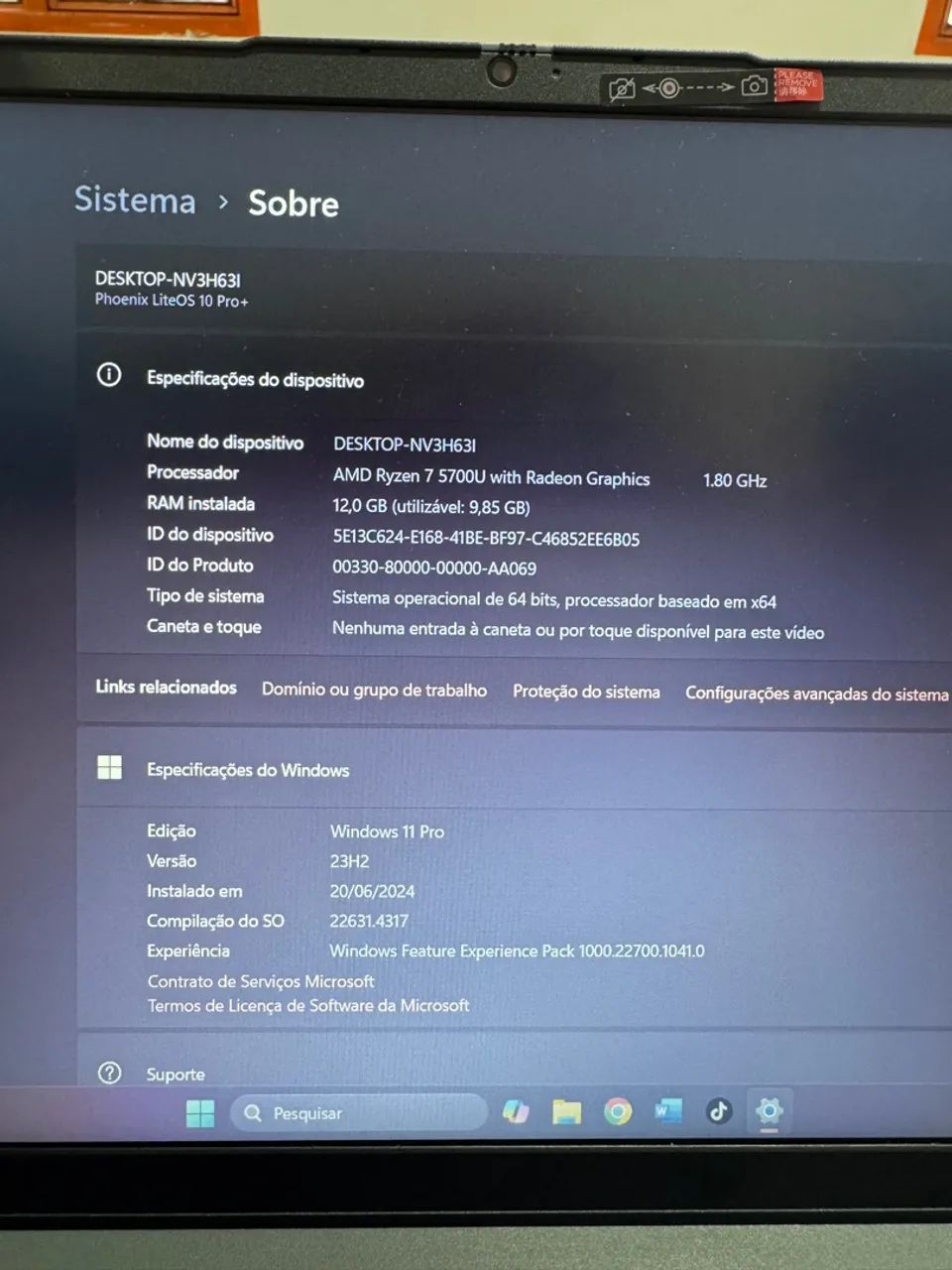 Notebook Lenovo Ryzen 7  - Foto 3